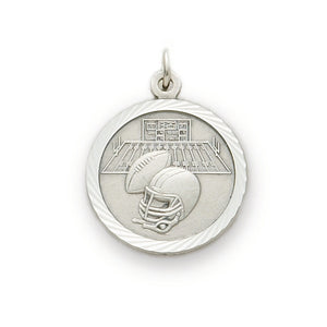 St. Christopher Nickel Silver Football Medal