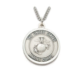 St. Michael Nickel Silver Marine Corps Medal