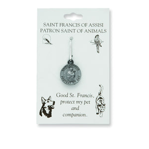 Small St. Francis Cat Medal