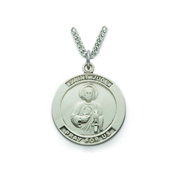 St. Jude Patron Saint Sterling Silver Medal