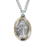 Large Two Tone Miraculous Medal