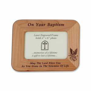 Baptism Wood Picture Frame