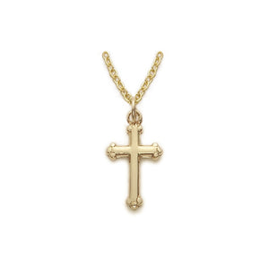 Gold Budded Cross