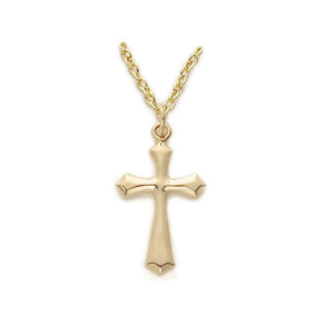 Gold Beveled Cross