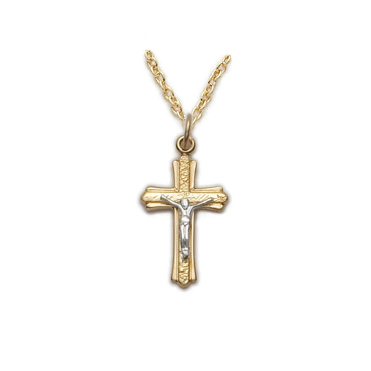 Small Gold Brushed Crucifix