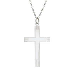 Large Polished Line Cross