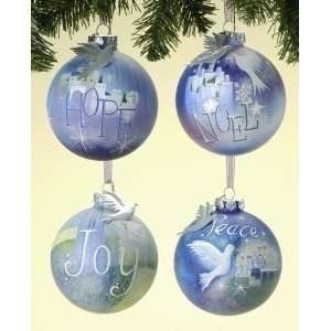 Primitive Glass Christmas Ornaments