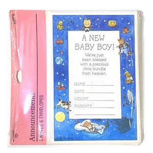 Baby Boy Birth Announcement