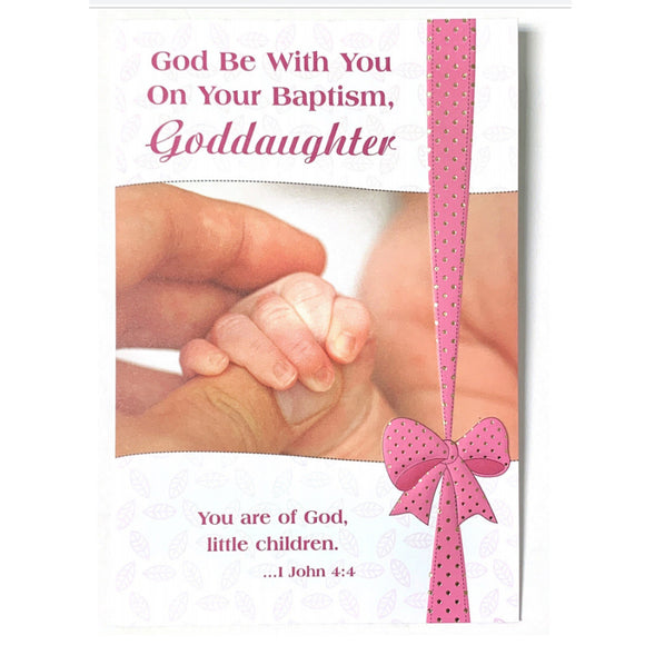 Goddaughter Baptism Card
