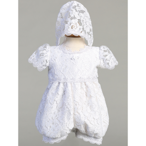 Lace Baptism Romper