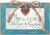 May the Lord Bless You & Keep You Blue Distressed Music Box