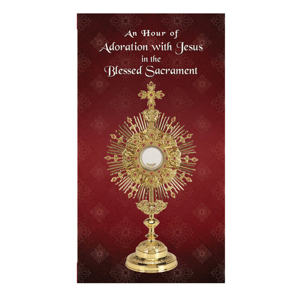 An Hour of Adoration With Jesus Trifold Card