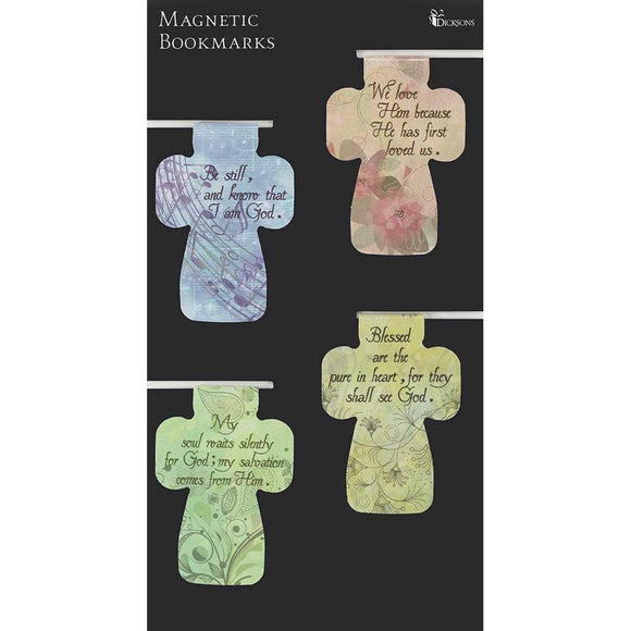 Scripture Cross Magnetic Bookmark Set