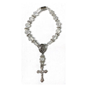 Clear Crystal Auto Rosary