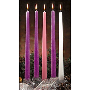 12" Deluxe Advent Taper Candles