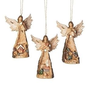 Carved Angel Ornaments