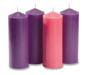 Large Advent Pillar Candle Set