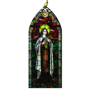 Saint Therese of Lisieux Stained Glass Ornament