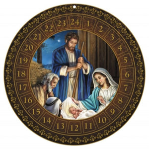 Holy Family Round Advent Calendar
