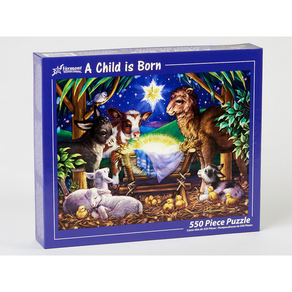 A Child is Born Christmas Puzzle 550 Pieces