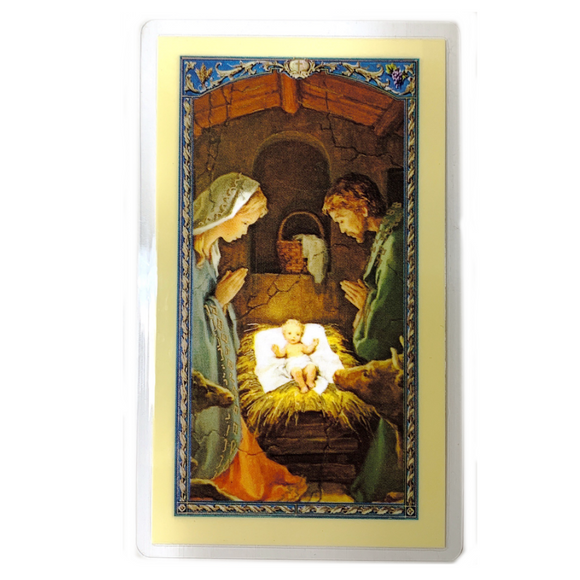 A Christmas Blessing Holy Card