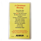 A Christmas Blessing Holy Card