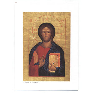 Christ the Teacher Icon 3"x5" Print