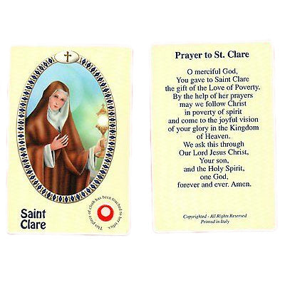 St. Clare Relic Card