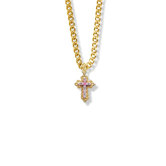 Ornate Gold Cloisonne Cross