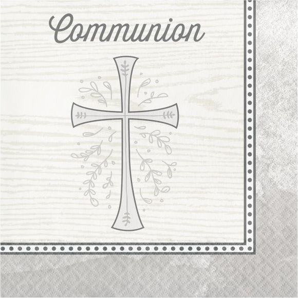 Silver Cross Communion Luncheon Napkins