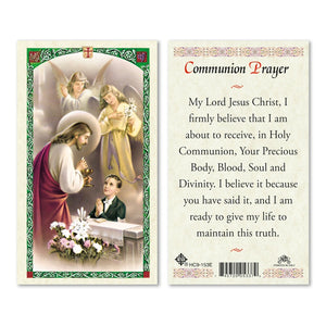 Boy's Communion Prayer Card