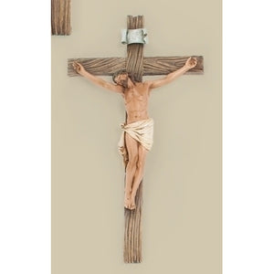 8" Woodgrain Cruxifix