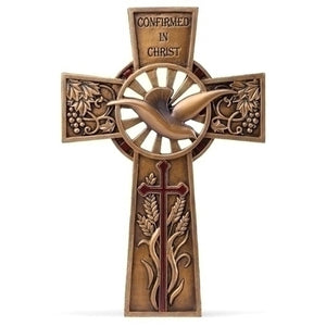 Bronzed 7.75" Confirmation Cross