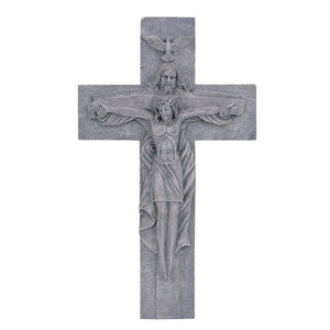 15" Stone Trinity Crucifix