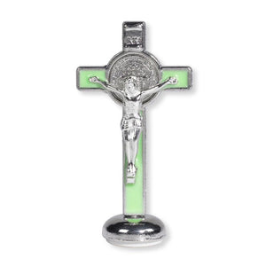Luminous Saint Benedict Crucifix - 4 Inch