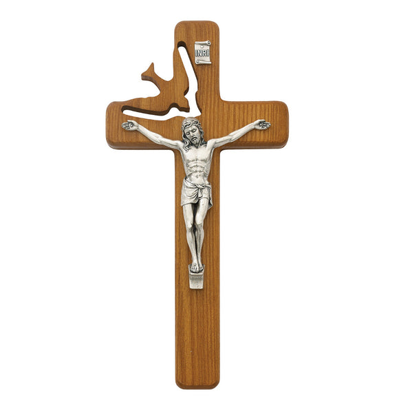 Walnut Holy Spirit Crucifix