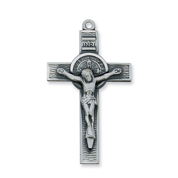 Antique Pewter St. Benedict Crucifix