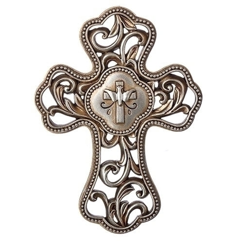 Bronzed Silver Confirmation Cross