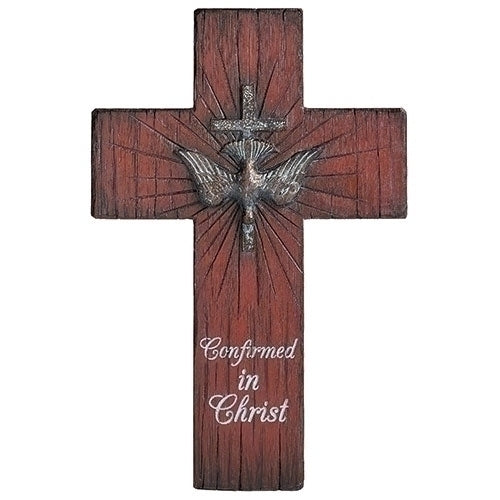 Red Distressed Confirmation Cross