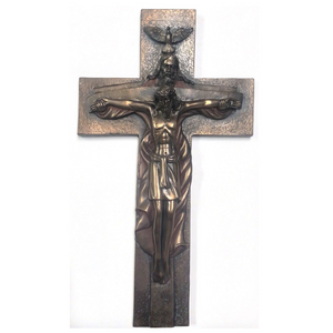 15" Bronze Trinity Crucifix