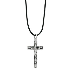 Pewter Crucifix on a Cord