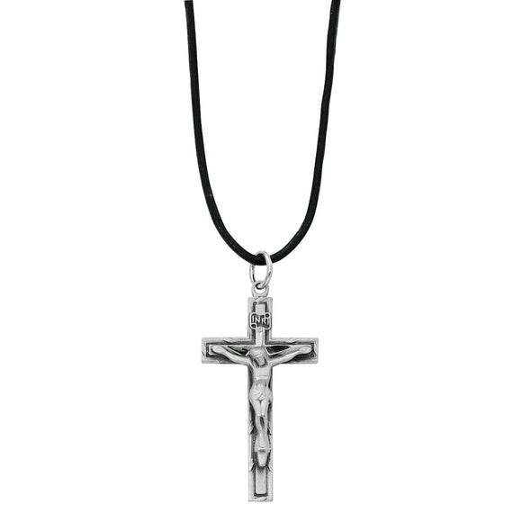 Pewter Crucifix on a Cord