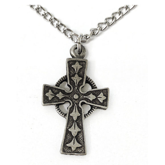 Pewter Celtic Cross Necklace
