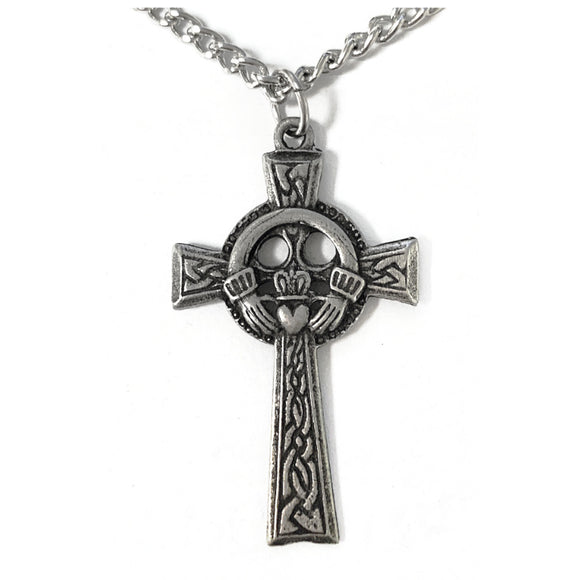 Claddagh Ogham Cross Necklace | Totally Irish Gifts