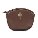 Zippered Rosary Pouch with Cross