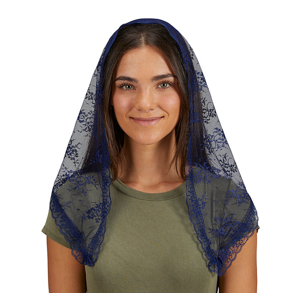 Blue Lace Traditional Chapel Veil