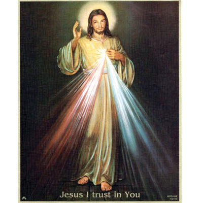 Divine Mercy 8x10 Carded Print