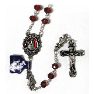 Red Crystal Divine Mercy Rosary