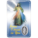 Divine Mercy Dog Tag Necklace & Prayercard