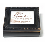 Black First Communion Keepsake Box